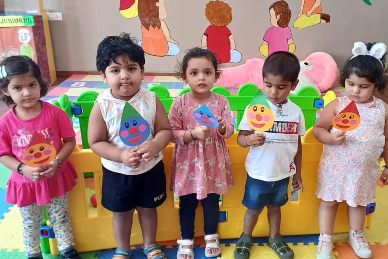 Pre-schoolers during a classroom activity
