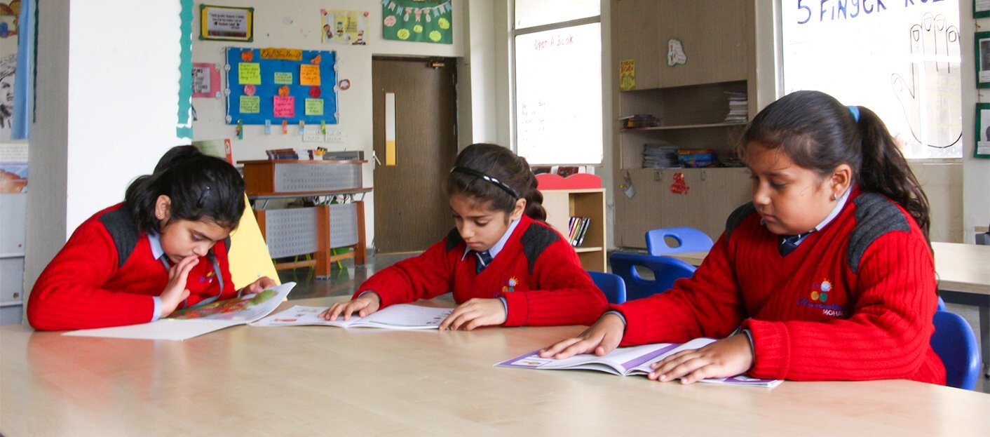 A guided reading session in progress